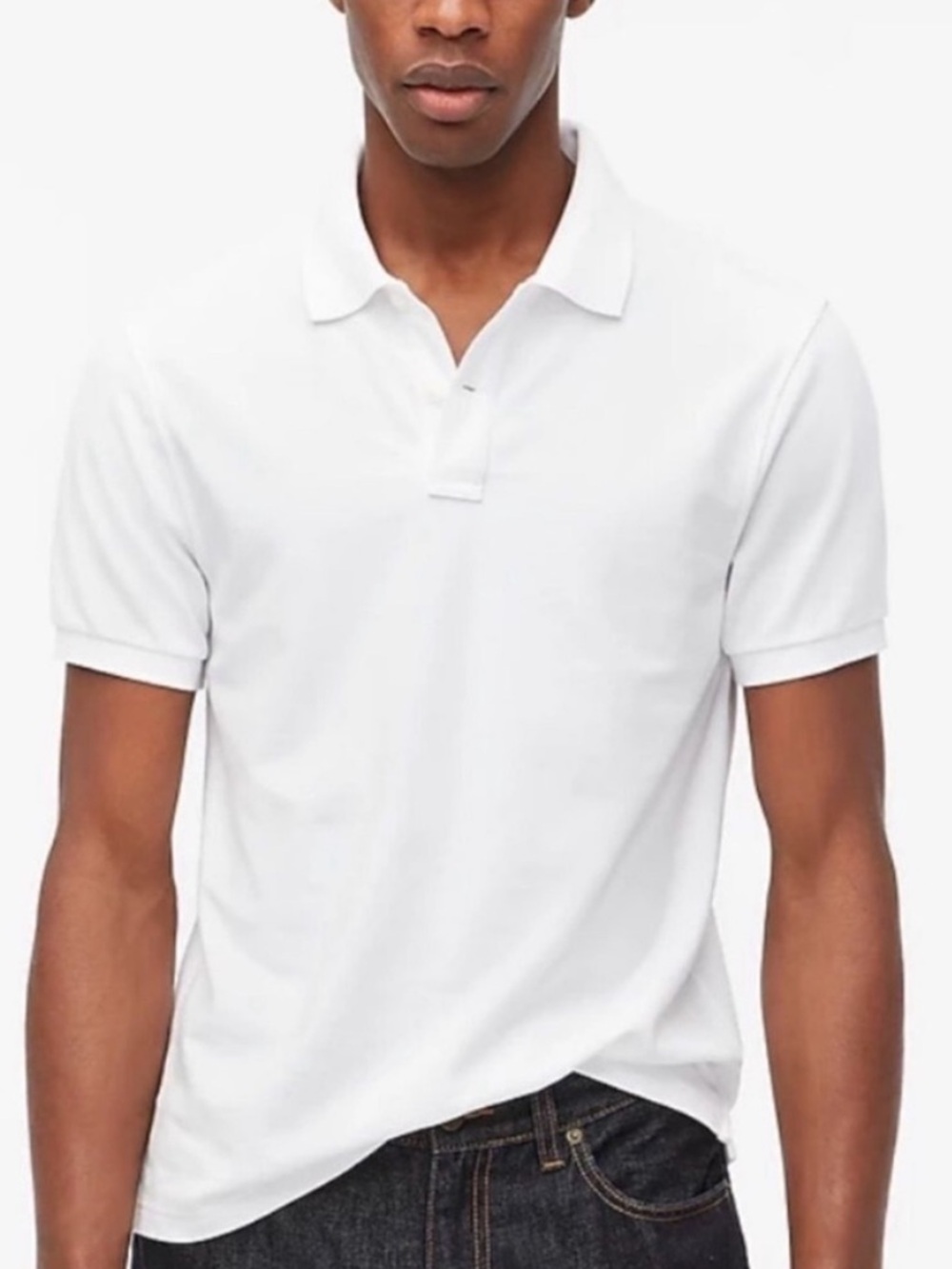 J Crew Shirt L Polo White